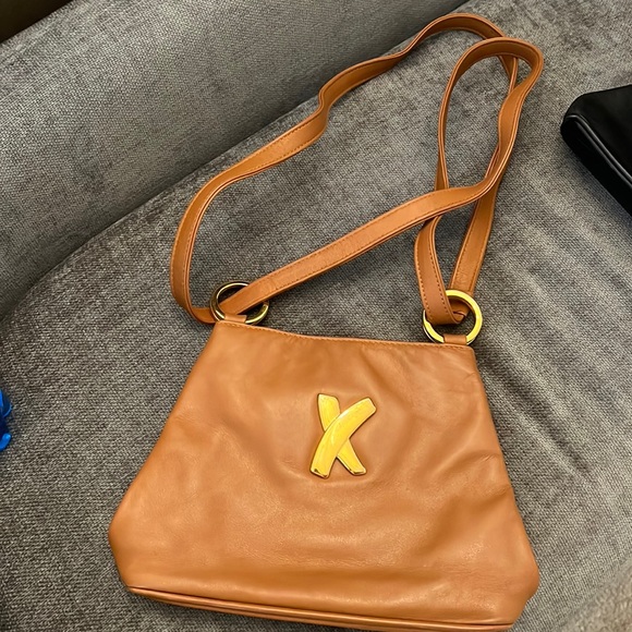 Paloma Picasso Handbags - Small Paloma Picasso shoulder handbag also cross body bag caramel color